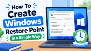How to Create a Windows Restore Point in Windows