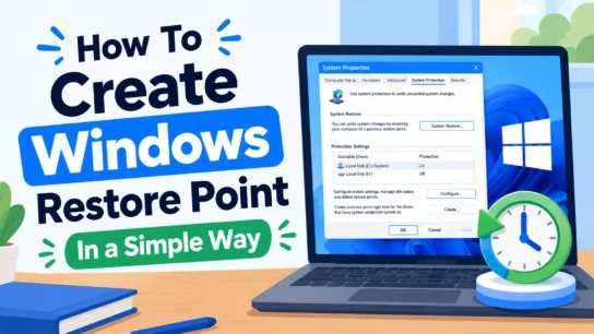 How to Create a Windows Restore Point in Windows