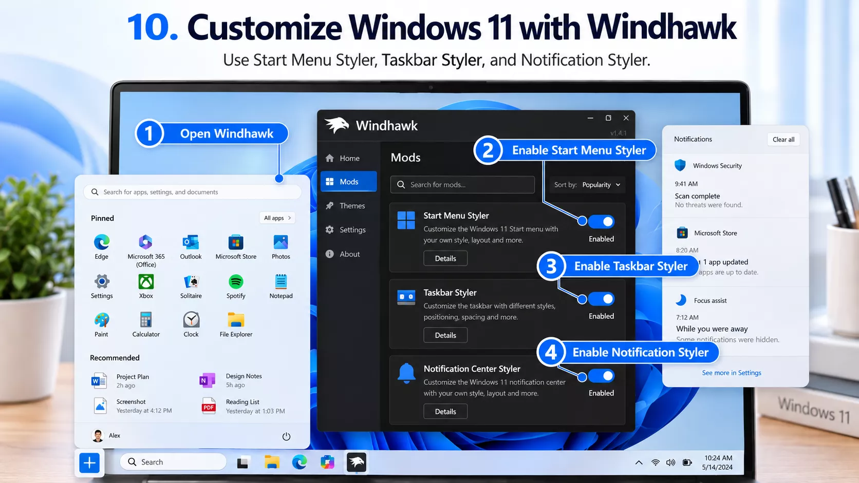 Customize Windows 11 with Windhawk