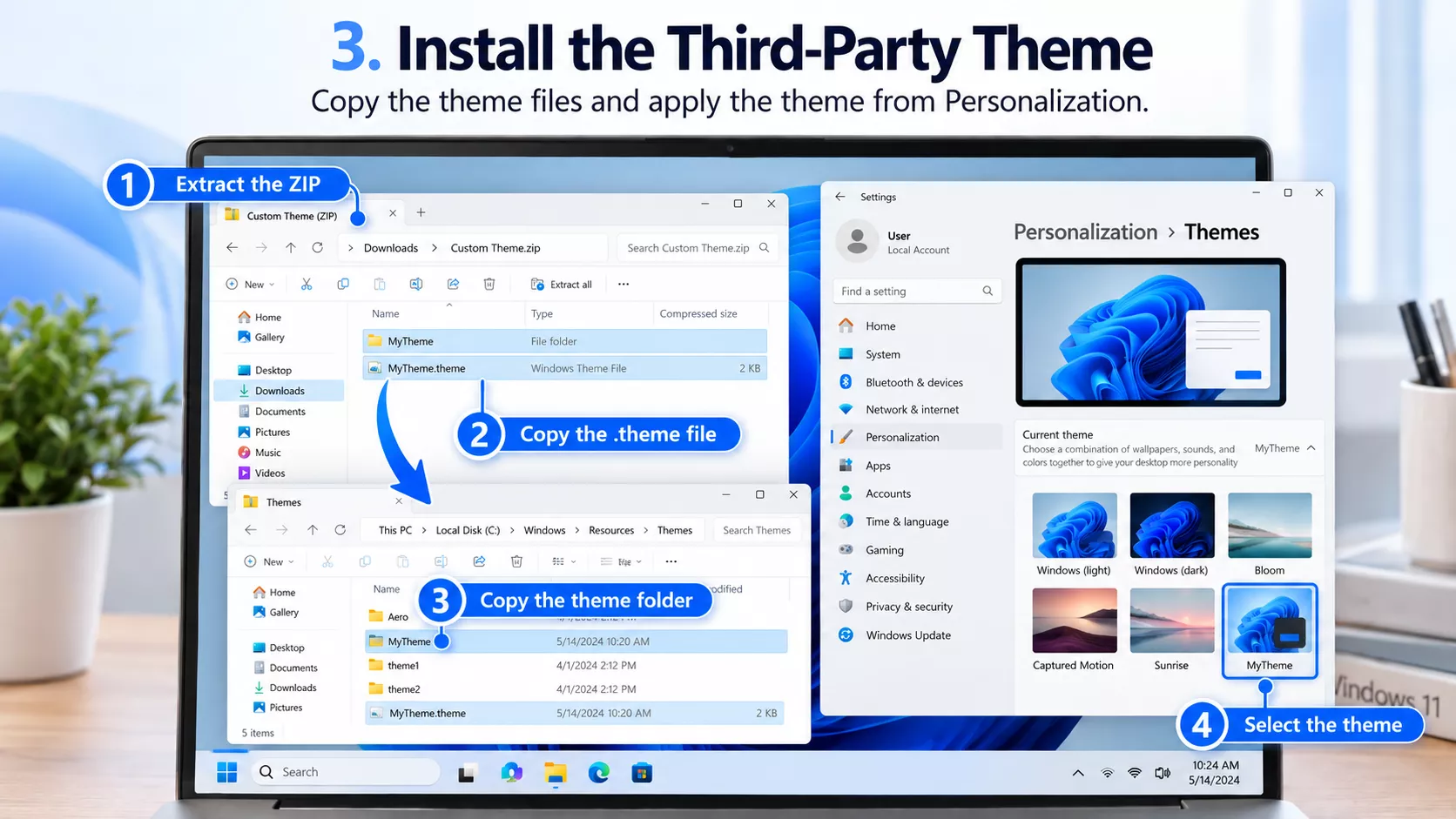 How to Install a Custom Windows 11 Theme