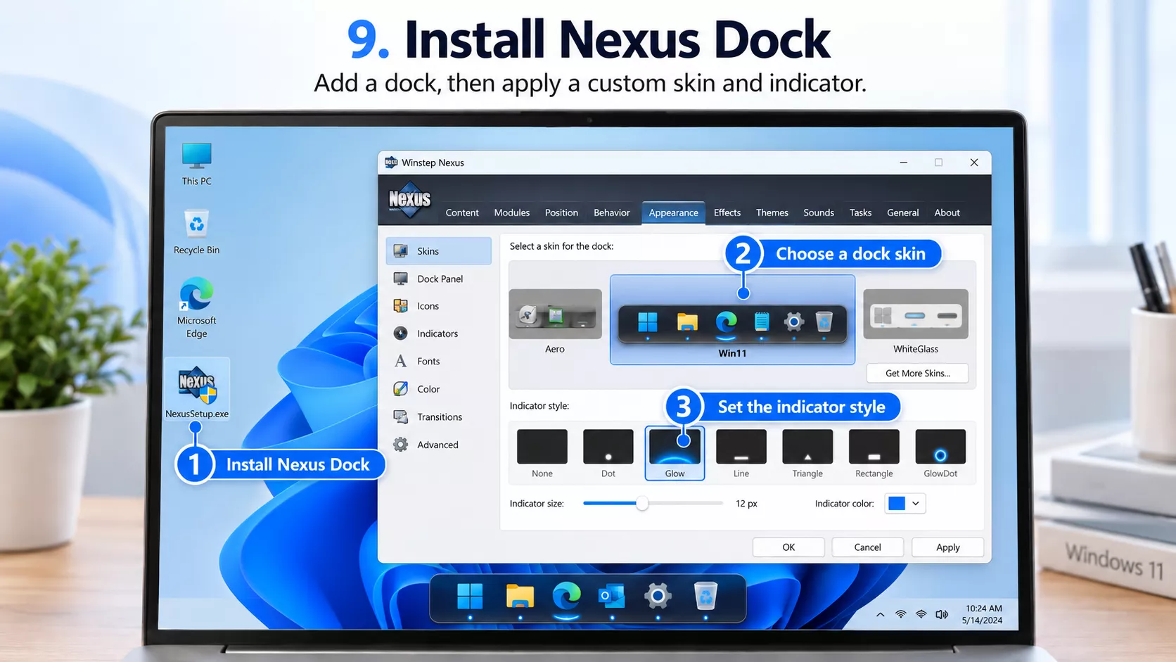 Install Winstep Nexus Dock on Windows 11